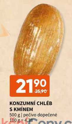 Terno Konzumní chléb s kmínem 500 g nabídka