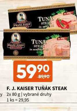 Terno Kaiser tuňák steak 2x 80 g nabídka