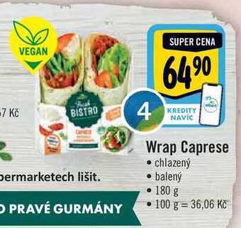 Albert Wrap caprese 180 g nabídka