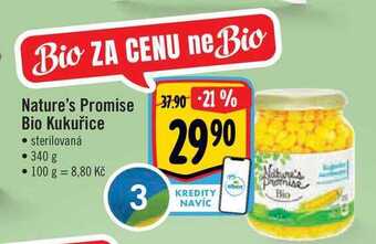 Albert Nature's promise bio kukuřice 340 g nabídka