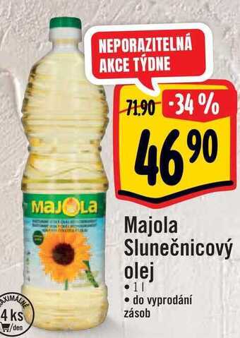 Albert Majola slunečnicový olej 1 l nabídka