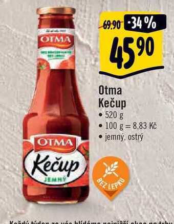 Albert Otma kečup 520 g nabídka