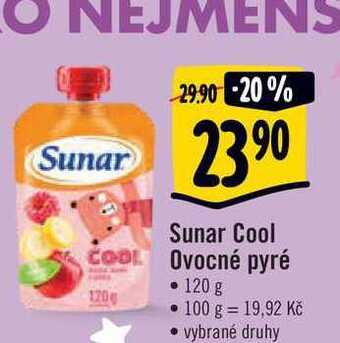 Albert Sunar cool ovocné pyré • 120 g nabídka