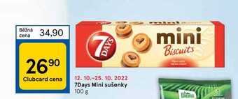 Tesco 7days mini sušenky 100 g nabídka