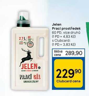 Tesco Jelen prací prostředek 60 pd nabídka