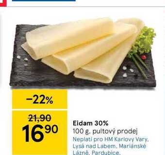 Tesco Eidam 30% 100 g nabídka