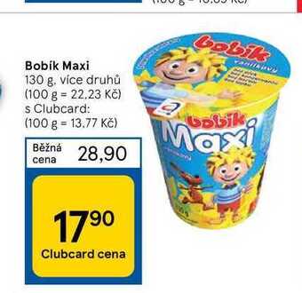 Tesco Bobík maxi 130 g nabídka