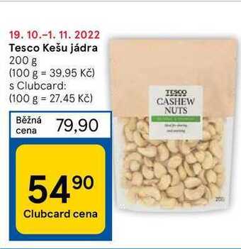 Tesco kešu jádra 200 g