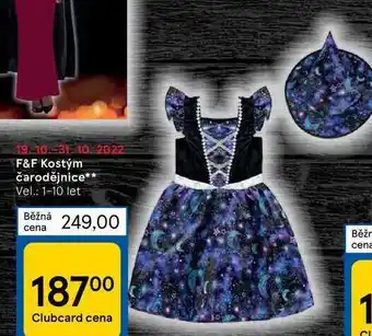 Tesco F&f kostým čarodějnice nabídka