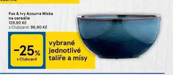 Tesco Fox & ivy azzurra miska na cereálie nabídka