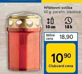 Tesco Hřbitovní svíčka 60 g nabídka