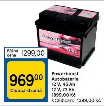Tesco Powerboost autobaterie 12 v nabídka