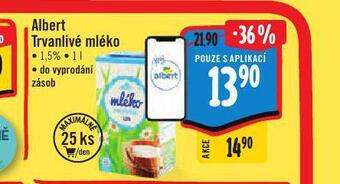 Albert Trvanlivé mléko 1,5% nabídka