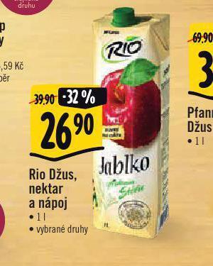 Albert Rio džus, nektar a nápoj nabídka