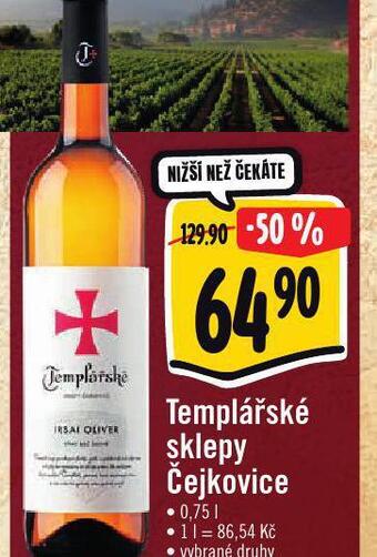 Albert Templářské sklepy čejkovice nabídka