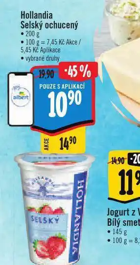 Albert Hollandia selský ochucený nabídka