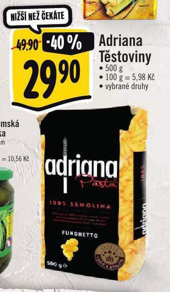 Albert Adriana těstoviny nabídka