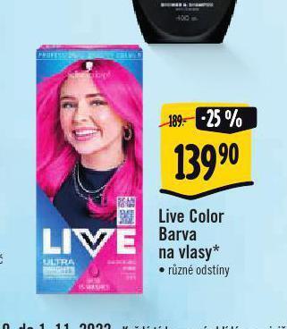 Albert Live color barva na vlasy nabídka