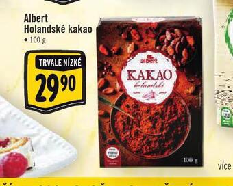 Albert Albert holandské kakao nabídka
