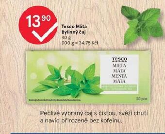 Tesco Bylinný čaj nabídka
