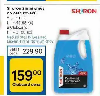 Tesco Sheron zimní směs nabídka