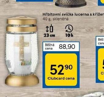 Tesco Hřbitovní svíčka nabídka