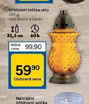 Tesco Hřbitovní svíčka nabídka