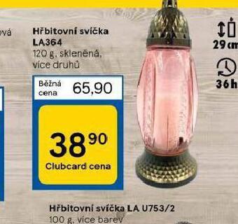 Tesco Hřbitovní svíčka nabídka