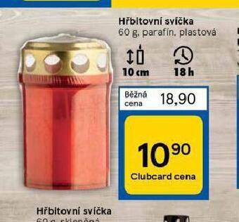 Tesco Hřbitovní svíčka nabídka