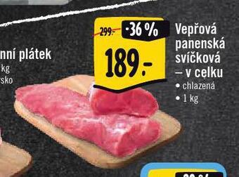 Jip Vepřová panenská svíčková nabídka