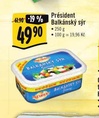Jip Président balkánský sýr nabídka