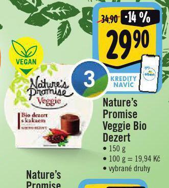 Jip Veggie bio dezert nabídka