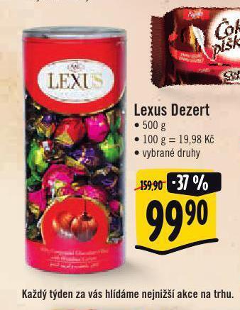 Jip Lexus dezert nabídka