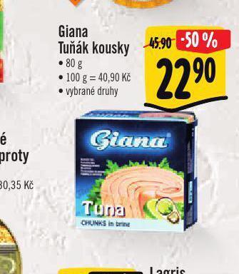 Jip Giana tuňák kousky nabídka