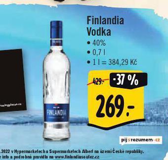 Jip Finlandia vodka nabídka