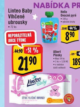 Jip Linteo dětské vlhčené ubrousky nabídka