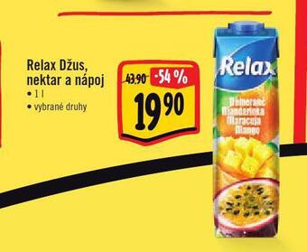 Jip Relax džus, nektar a nápoj nabídka