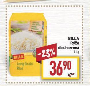 Billa Rýže nabídka