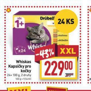 Billa Whiskas kapsičky pro kočky nabídka