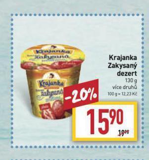 Billa Krajanka zakysaný dezert nabídka