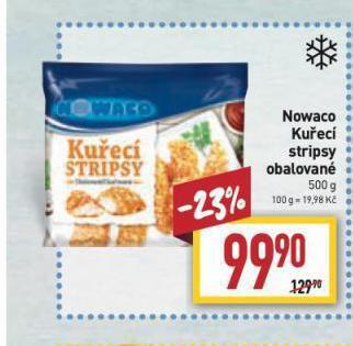 Billa Nowaco kuřecí stripsy nabídka
