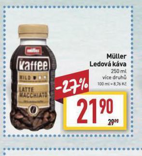Billa Muller ledová káva nabídka