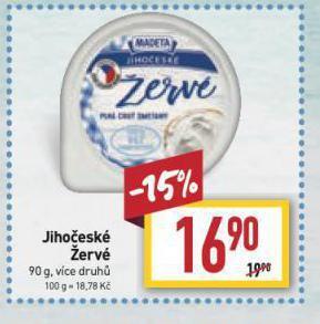 Billa Jihočeské žervé nabídka
