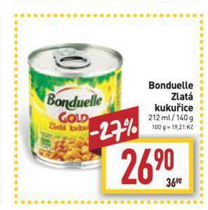 Billa Bonduelle zlatá kukuřice nabídka