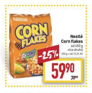Billa Nestlé corn flakes nabídka