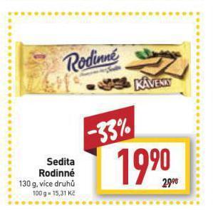 Billa Sedita rodinné nabídka
