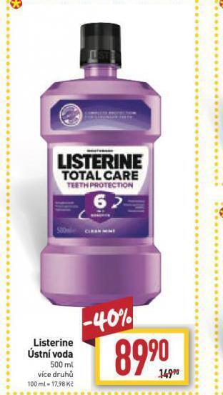 Billa Listerine ústní voda nabídka