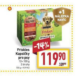 Billa Friskies kapsičky pro psy nabídka