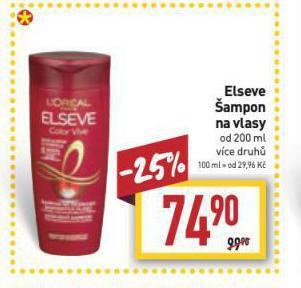 Billa Elseve šampon nabídka