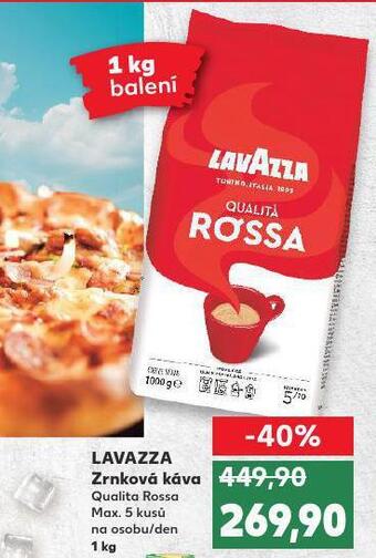 Kaufland Lavazza zrnková káva nabídka
